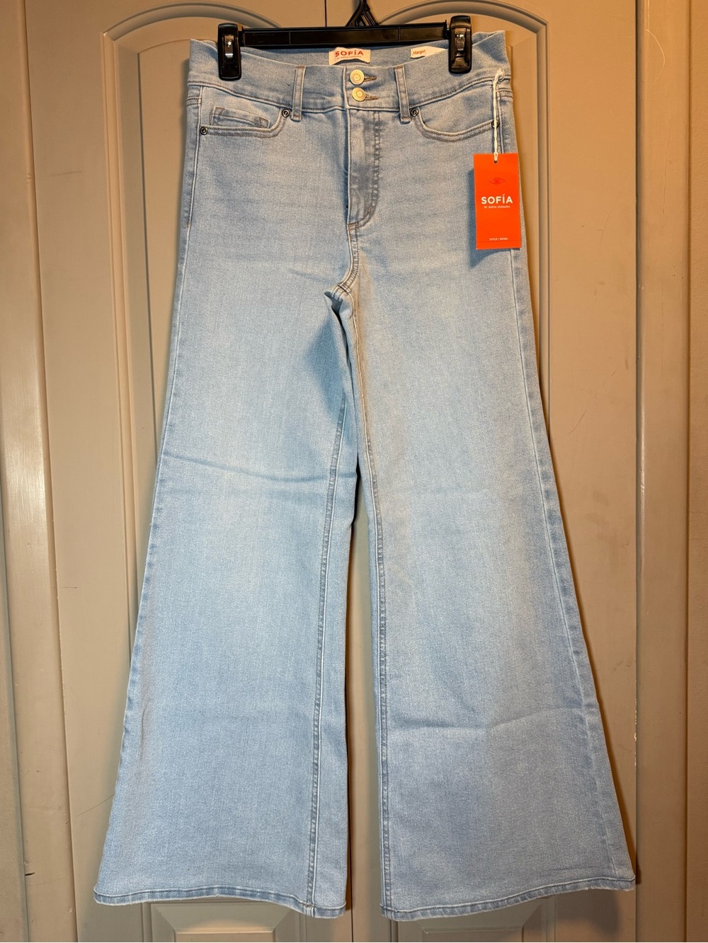 SOFIA Light Blue Wide Leg High-Rise Jeans